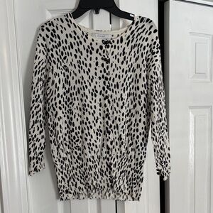 Grace Black and White Spotted Cardigan